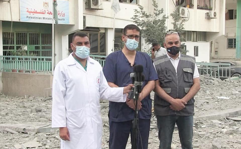 قصف مقر طبي و الصحة الفلسطينية تطالب بحماية الكوادر الطبية ومؤسساتها
