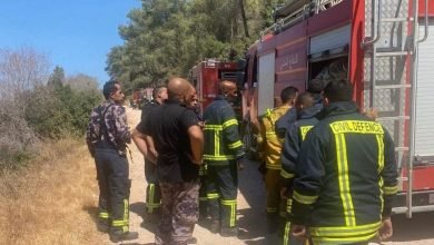 السلطة الفلسطينية ترسل فرق إطفاء