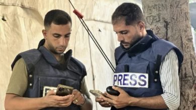 الشهيدين الصحفيين أنس الشريف ومحمد قريقع