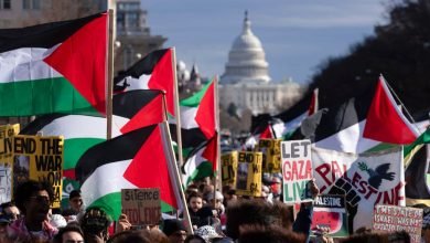مظاهرات داعمة لفلسطين