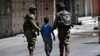 اعتقال الأطفال الفلسطينيين
